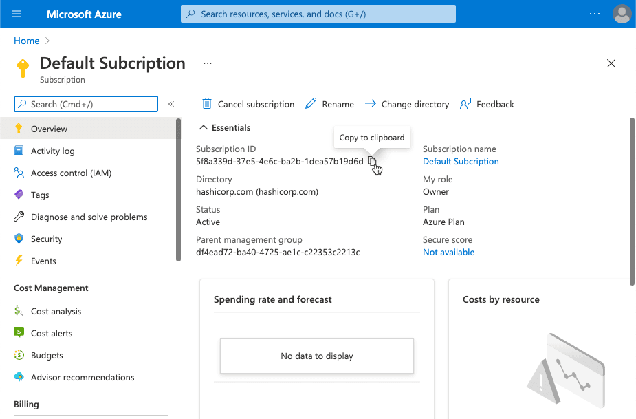 Azure Subscriptions